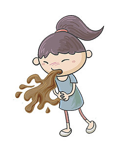 插图病痛难受呕吐