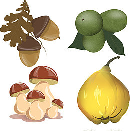 矢量手绘蔬菜