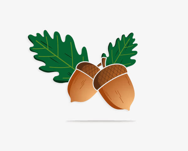 手绘坚果素材免费下载_觅元素