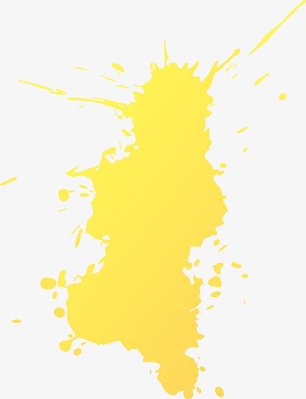 抽象黄色水花