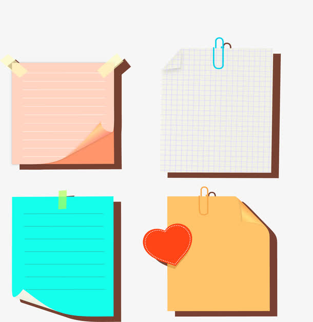 条纹格纹便利贴素材免费下载_觅元素