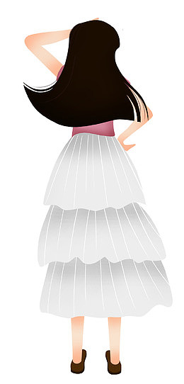 女孩背影