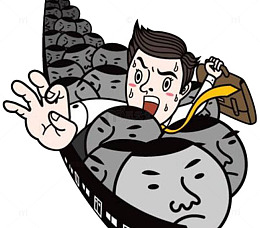 人多拥挤的地铁矢量图