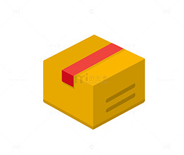 黄色压缩盒图标