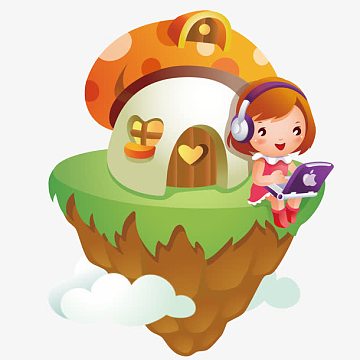 矢量卡通玩电脑人物素材_矢量卡通玩电脑人物图片元素-觅元素