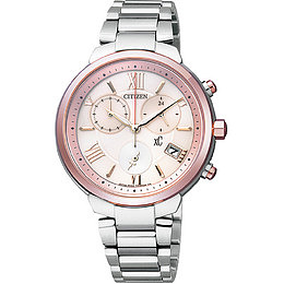 西铁城手表腕表银粉色女表