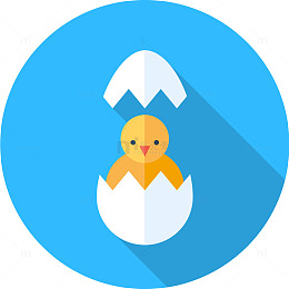 破壳而出小鸡