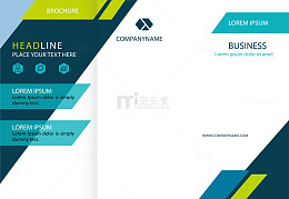 深蓝色商务手册