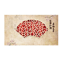 中式婚礼迎宾区背景