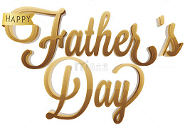 父亲节英文艺术字