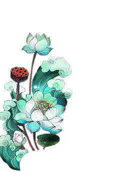 手绘莲花