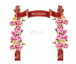 婚礼花门仪式区