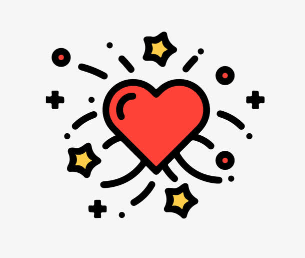 放射性爱心图标