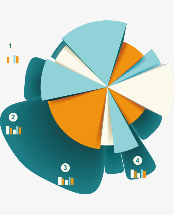 矢量比例图表素材免费下载_觅元素