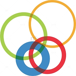 相互嵌套的圆圈