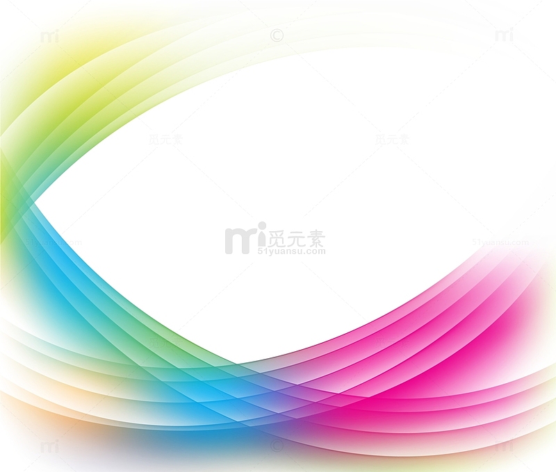 彩色曲线圆圈