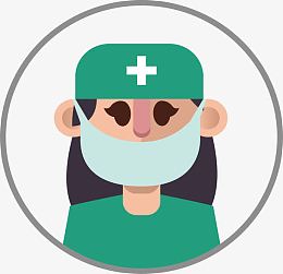 戴口罩的护士头像