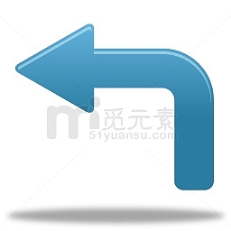 向左转弯标志图标