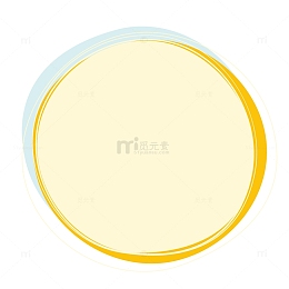 卡通圆形边框纹理