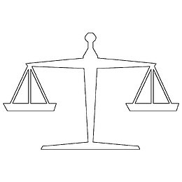托盘天秤简笔画