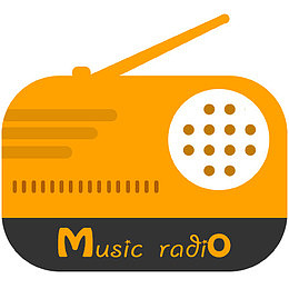 橙色收音机图标