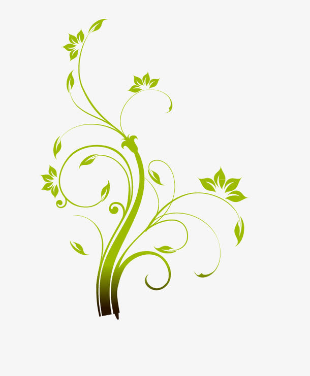 矢量绿色藤蔓素材免费下载_觅元素