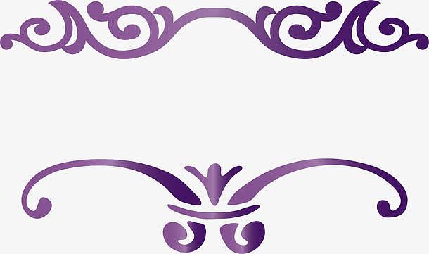 复古紫色欧式花藤