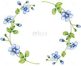 绿色藤蔓上的花朵