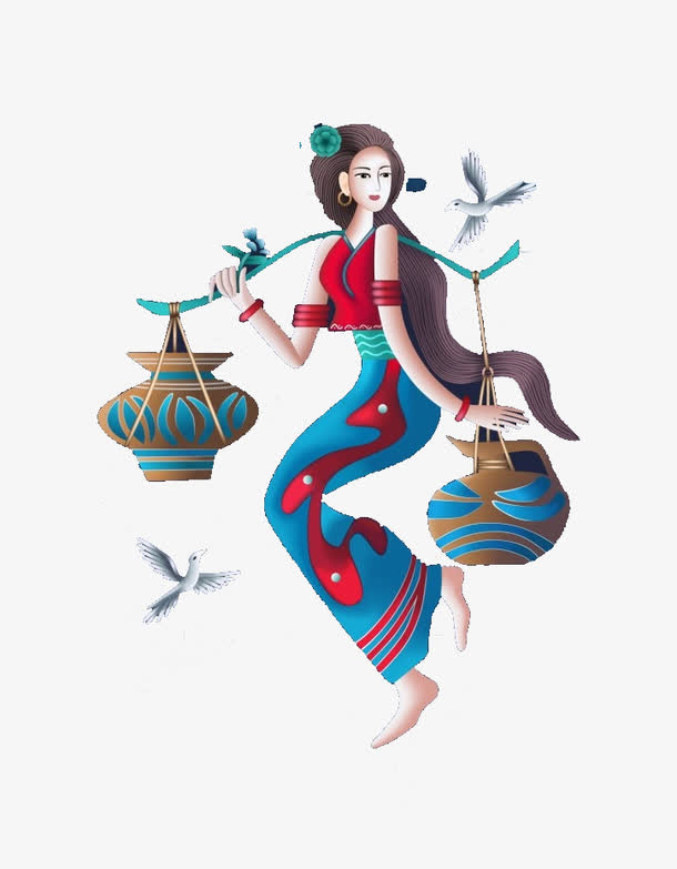 关键词 : 飞鸟,美女,担子,绘画艺术[声明] 觅元素所有素材为用户免费