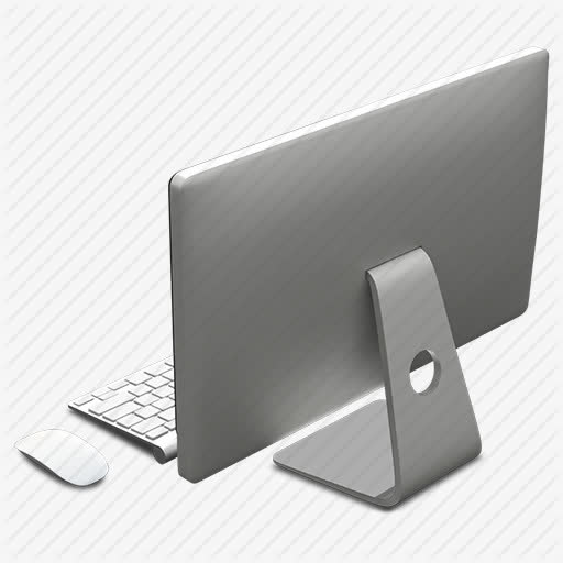 银色背视苹果电脑免抠素材免费下载_觅元素51yuansu.com