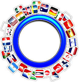 各国国旗圆环
