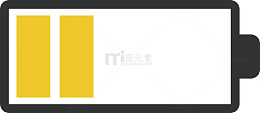 2格黄色电池图标