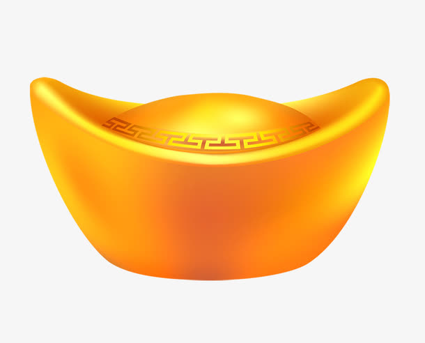 正面的金元宝素材免费下载_觅元素