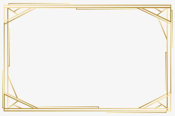 矢量金色边框