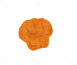 手绘鸡排矢量图