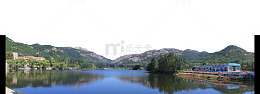 夕阳下的九仙山美景