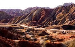 甘肃张掖丹霞地貌风景
