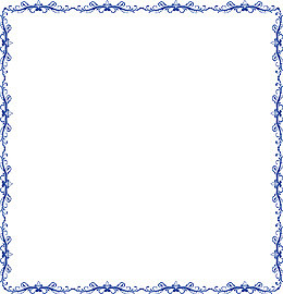 深蓝色欧式花藤边框