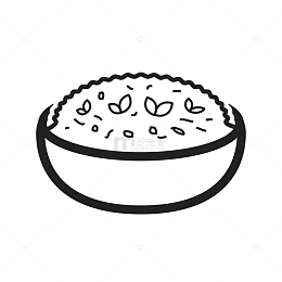 简笔米饭