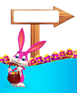 小兔子提篮子