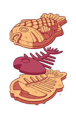 鲷鱼烧卡通免抠素材