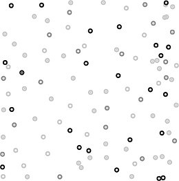 黑色圆圈图形元素