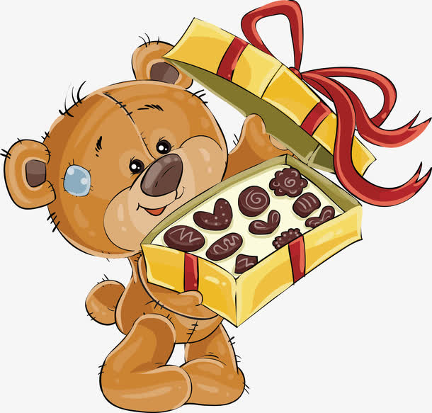 关键词 : 矢量png,巧克力,可爱小熊,送礼物[声明] 觅元素所有素材为