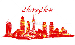郑州剪影免抠图案