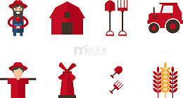 农场红色图标