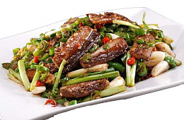 大葱爆炒鳝鱼