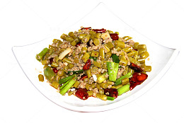 酸豆角肉末