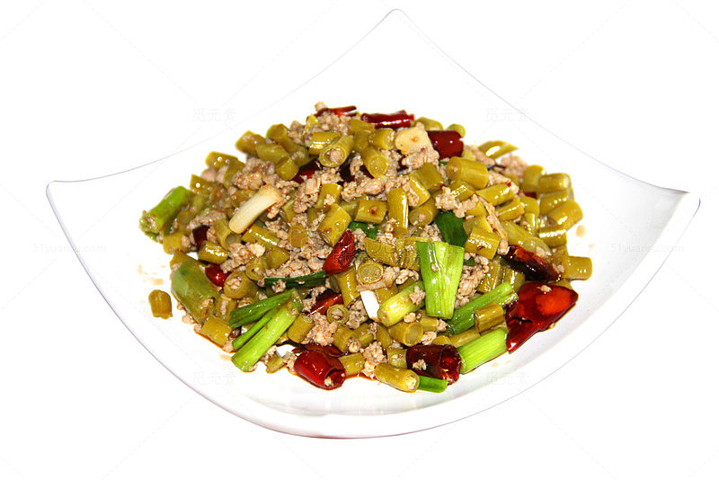 酸豆角肉末