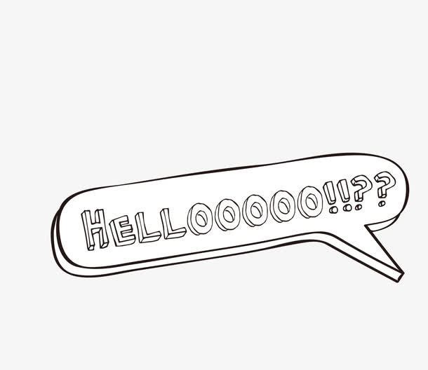 对话框线条矢量素材