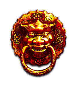 古典石头门环把手